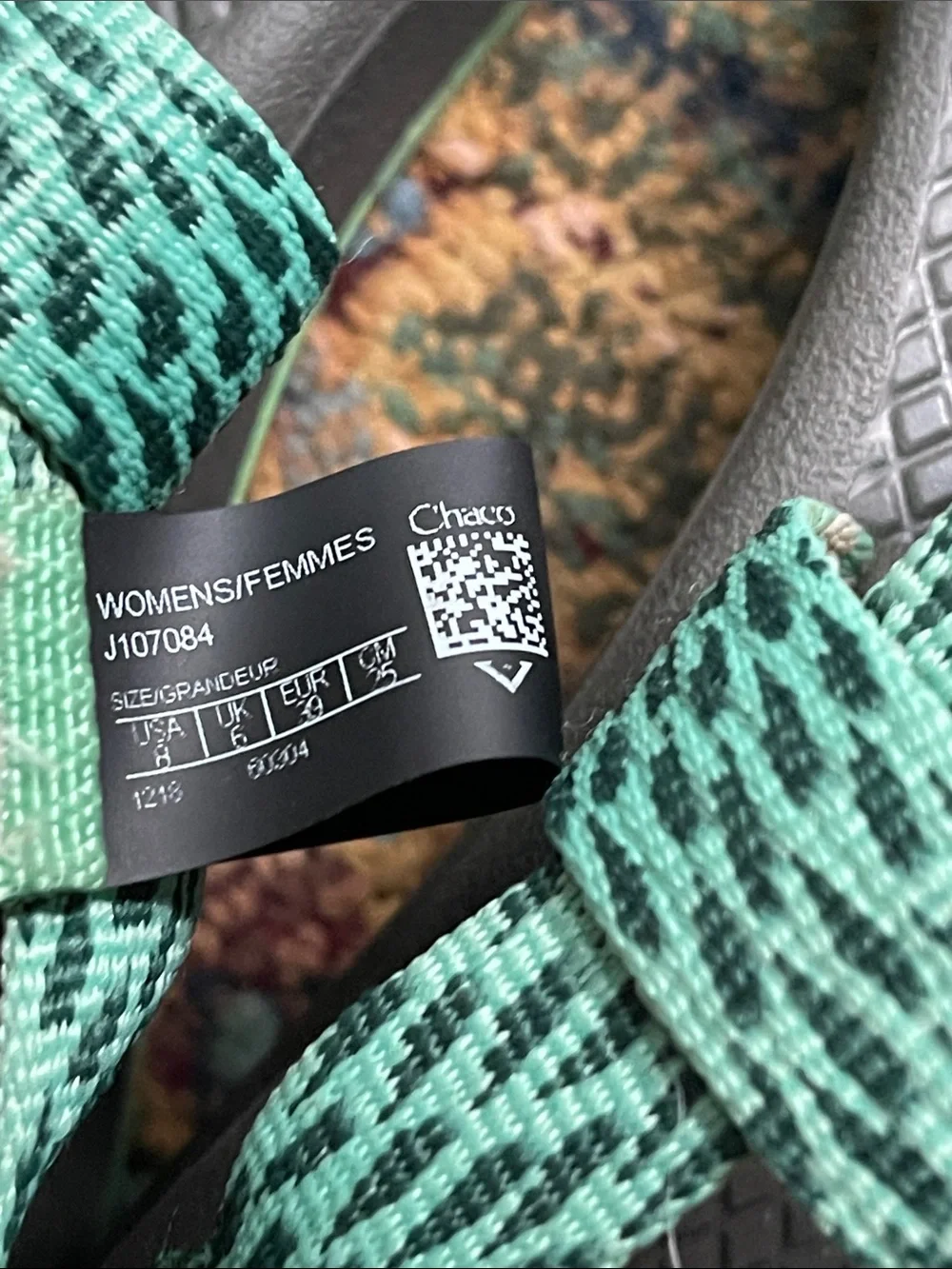Chaco zcloud 2 Women’s Green Strappy Sport Sandals, size 8 or 39
